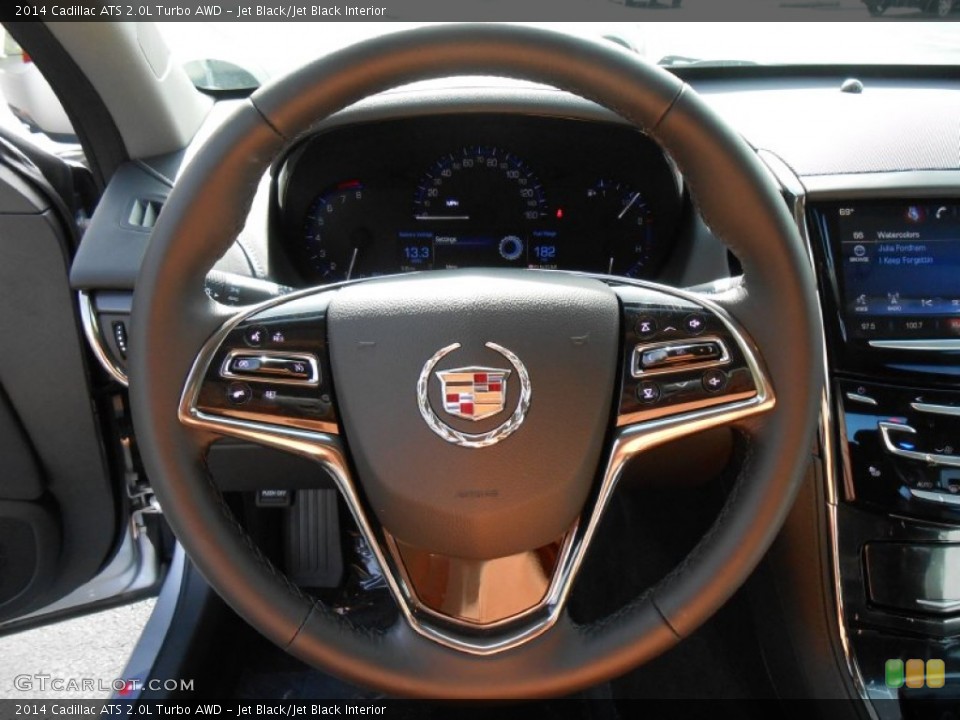 Jet Black/Jet Black Interior Steering Wheel for the 2014 Cadillac ATS 2.0L Turbo AWD #86581101