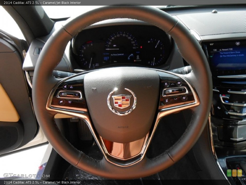 Caramel/Jet Black Interior Steering Wheel for the 2014 Cadillac ATS 2.5L #86581457