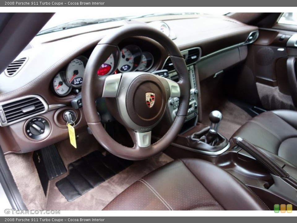 Cocoa Brown Interior Dashboard for the 2008 Porsche 911 Turbo Coupe #86581605
