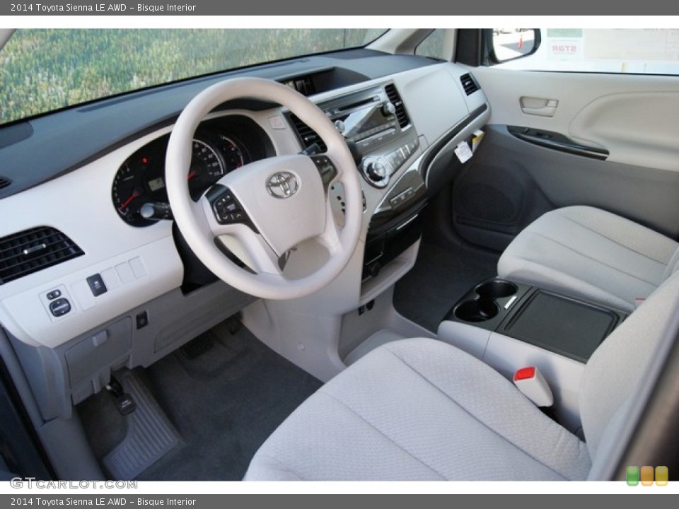 Bisque Interior Photo for the 2014 Toyota Sienna LE AWD #86589705