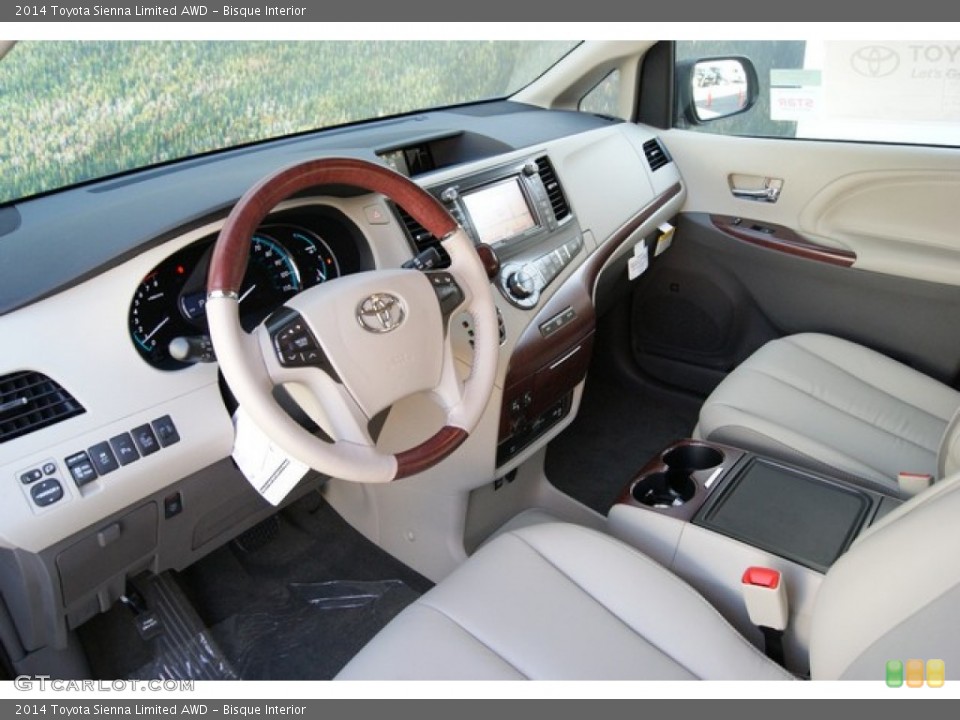 Bisque Interior Photo for the 2014 Toyota Sienna Limited AWD #86590440