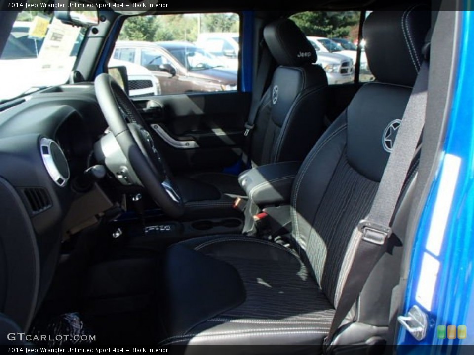 Black Interior Photo for the 2014 Jeep Wrangler Unlimited Sport 4x4 #86596689