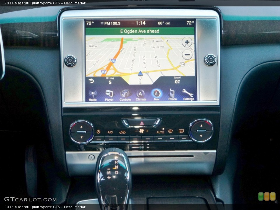 Nero Interior Navigation for the 2014 Maserati Quattroporte GTS #86600610