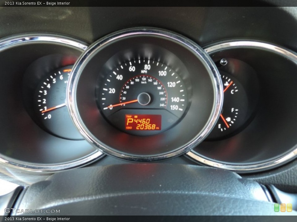 Beige Interior Gauges for the 2013 Kia Sorento EX #86605584