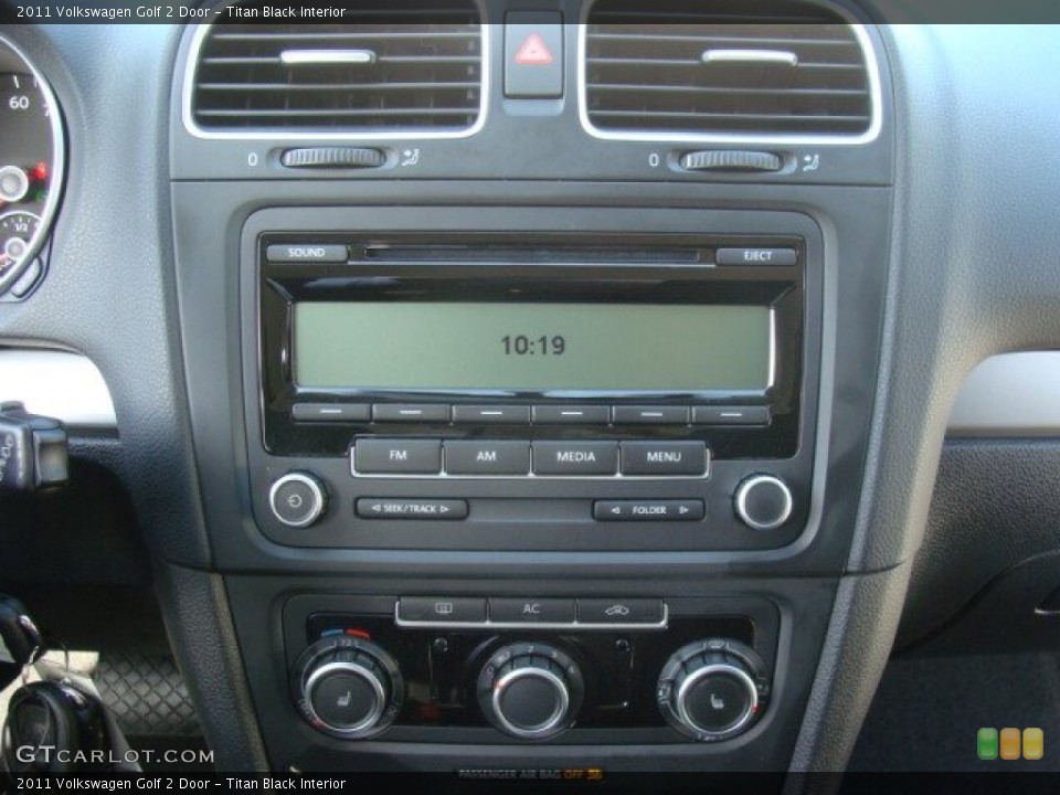 Titan Black Interior Audio System for the 2011 Volkswagen Golf 2 Door #86609181
