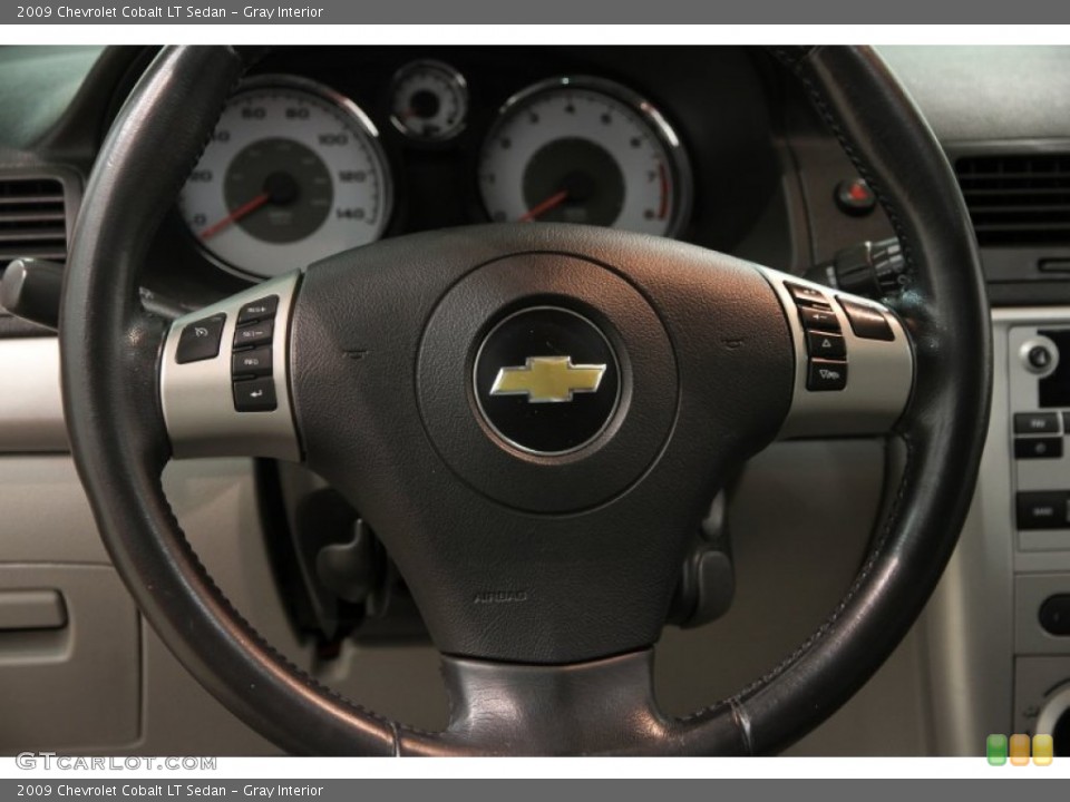 Gray Interior Steering Wheel for the 2009 Chevrolet Cobalt LT Sedan #86610474