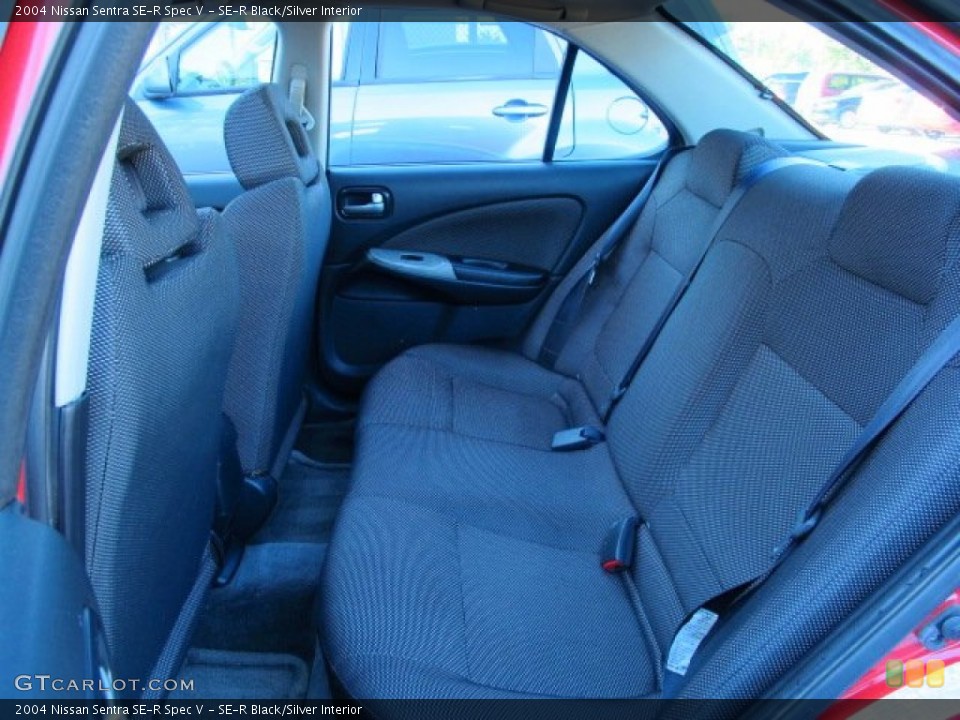 SE-R Black/Silver Interior Rear Seat for the 2004 Nissan Sentra SE-R Spec V #86611443