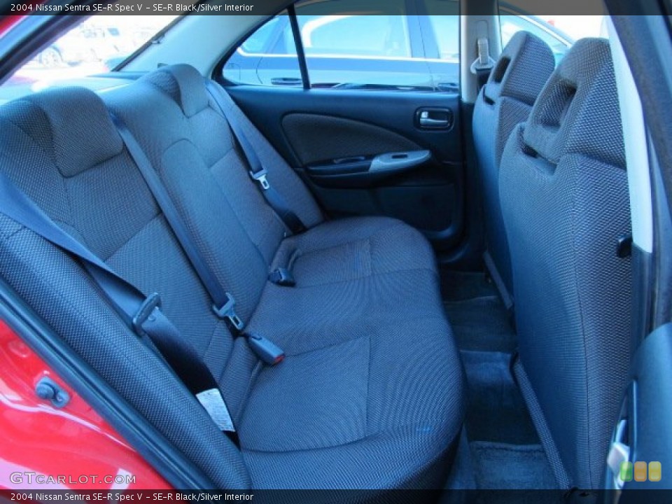 SE-R Black/Silver Interior Rear Seat for the 2004 Nissan Sentra SE-R Spec V #86611470
