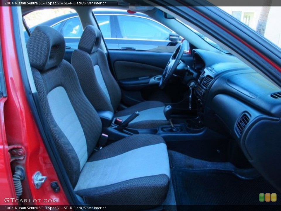 SE-R Black/Silver Interior Front Seat for the 2004 Nissan Sentra SE-R Spec V #86611500
