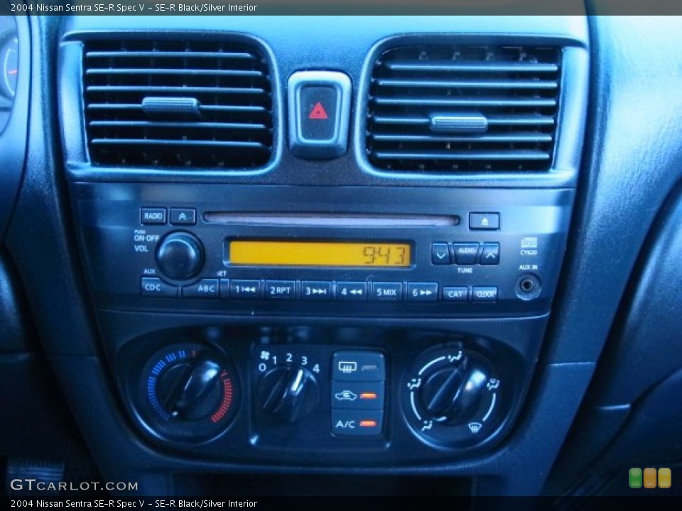 SE-R Black/Silver Interior Controls for the 2004 Nissan Sentra SE-R Spec V #86611620