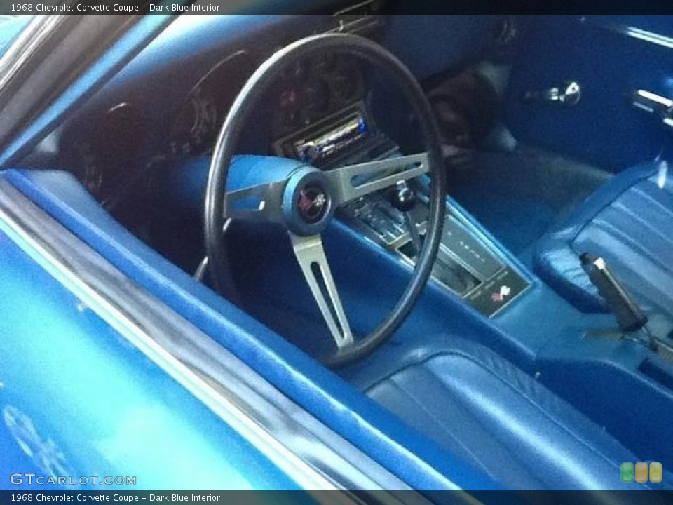 Dark Blue Interior Photo for the 1968 Chevrolet Corvette Coupe #86617228