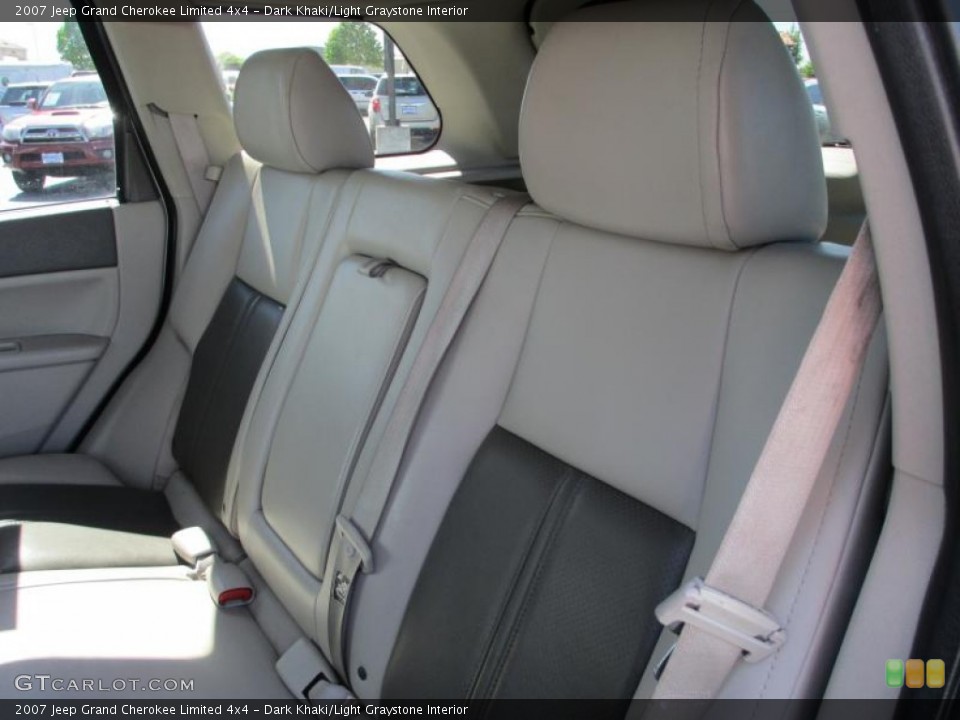 Dark Khaki/Light Graystone Interior Rear Seat for the 2007 Jeep Grand Cherokee Limited 4x4 #86618058