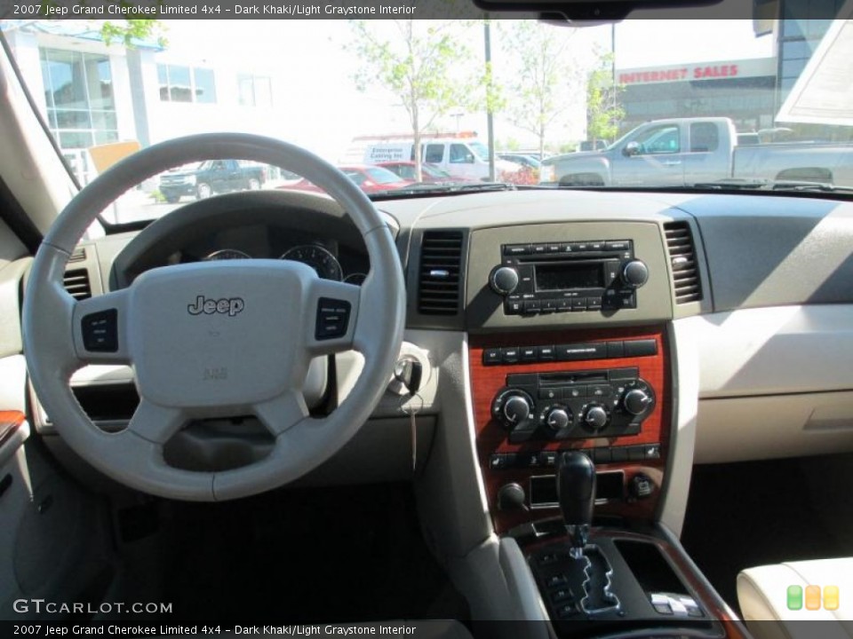 Dark Khaki/Light Graystone Interior Dashboard for the 2007 Jeep Grand Cherokee Limited 4x4 #86618125