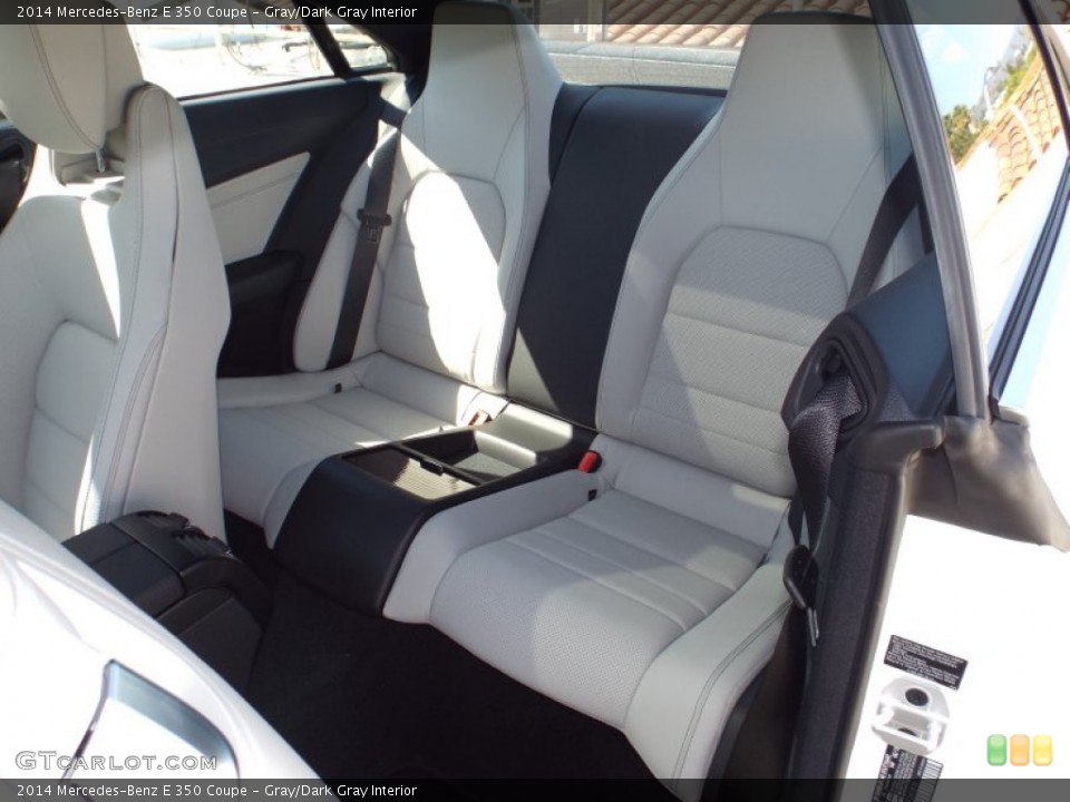 Gray/Dark Gray Interior Rear Seat for the 2014 Mercedes-Benz E 350 Coupe #86620257