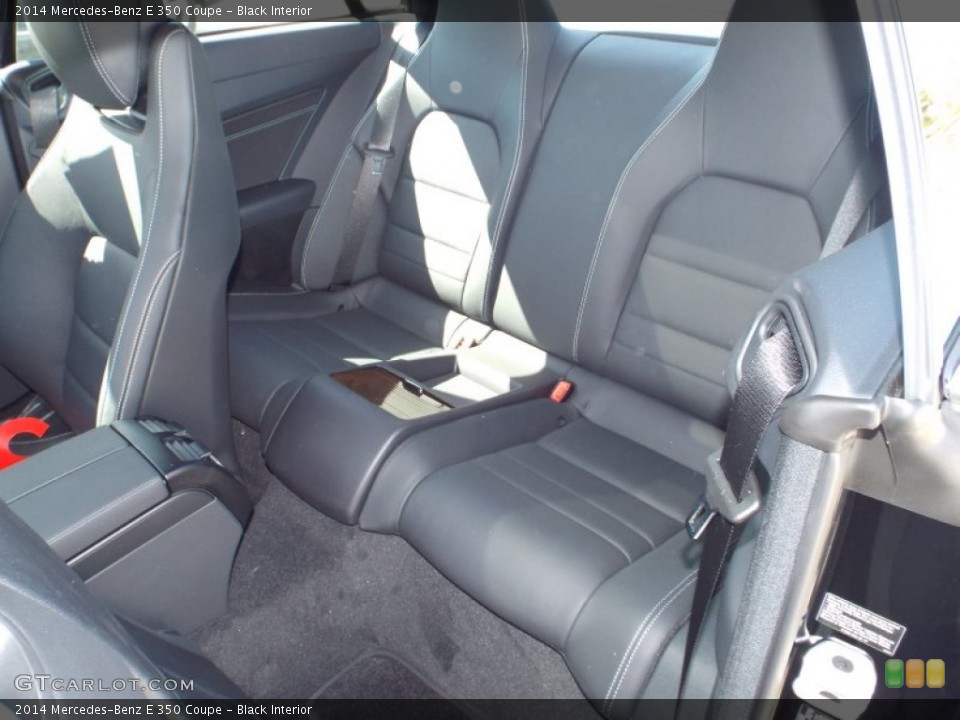 Black Interior Rear Seat for the 2014 Mercedes-Benz E 350 Coupe #86620552