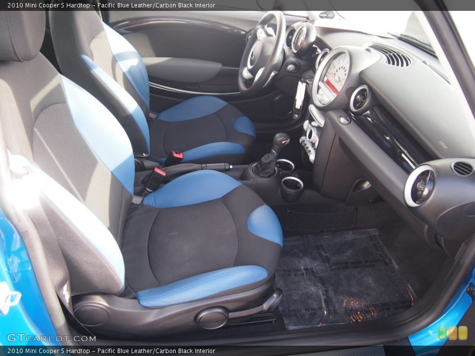 Pacific Blue Leather/Carbon Black Interior Photo for the 2010 Mini Cooper S Hardtop #86620978