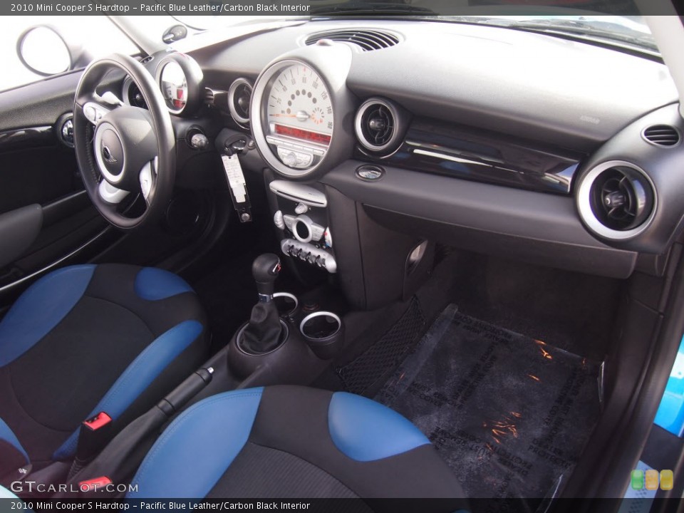 Pacific Blue Leather/Carbon Black Interior Dashboard for the 2010 Mini Cooper S Hardtop #86620999