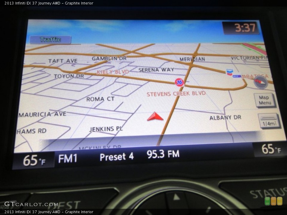 Graphite Interior Navigation for the 2013 Infiniti EX 37 Journey AWD #86623717