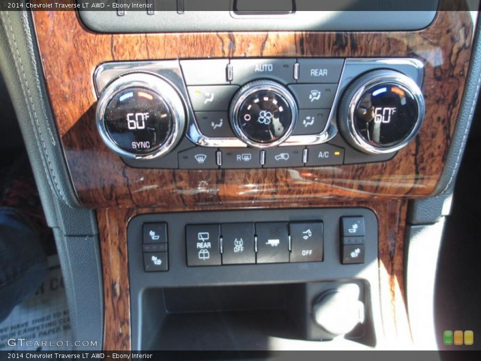 Ebony Interior Controls for the 2014 Chevrolet Traverse LT AWD #86627260
