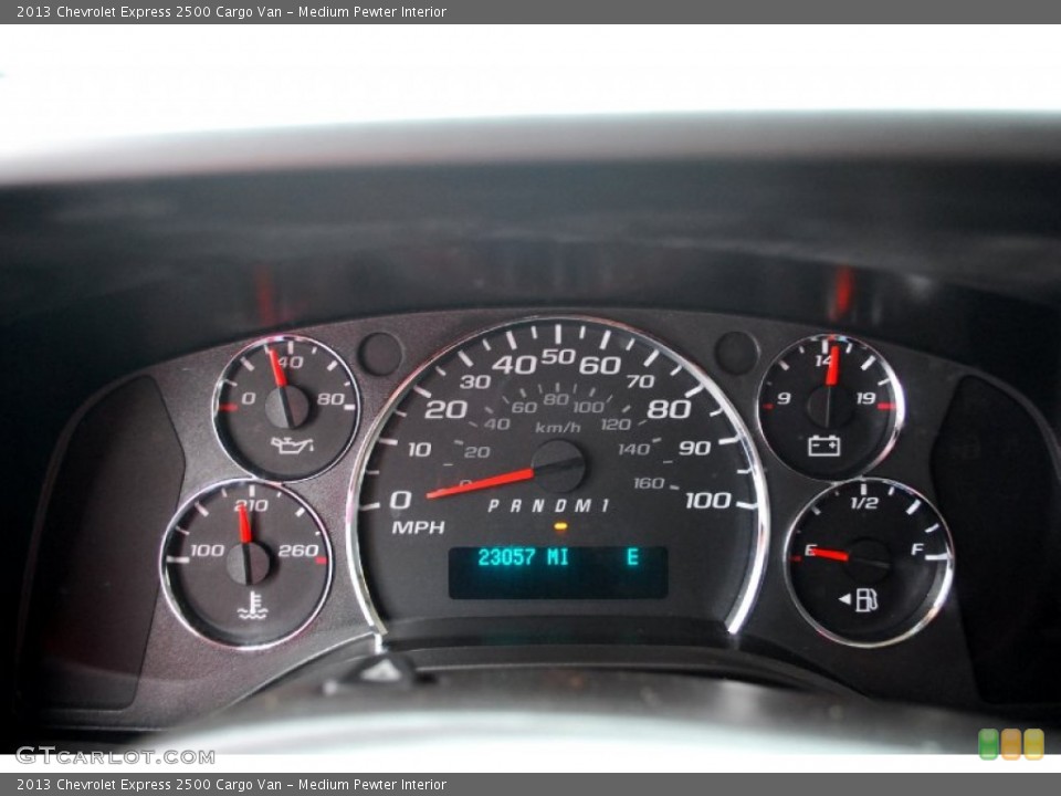 Medium Pewter Interior Gauges for the 2013 Chevrolet Express 2500 Cargo Van #86627407