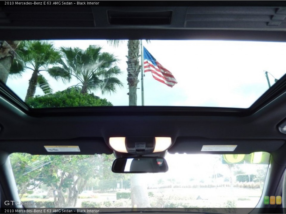 Black Interior Sunroof for the 2010 Mercedes-Benz E 63 AMG Sedan #86628034