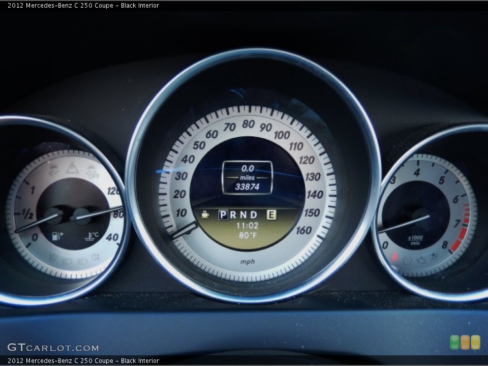 Black Interior Gauges for the 2012 Mercedes-Benz C 250 Coupe #86628832