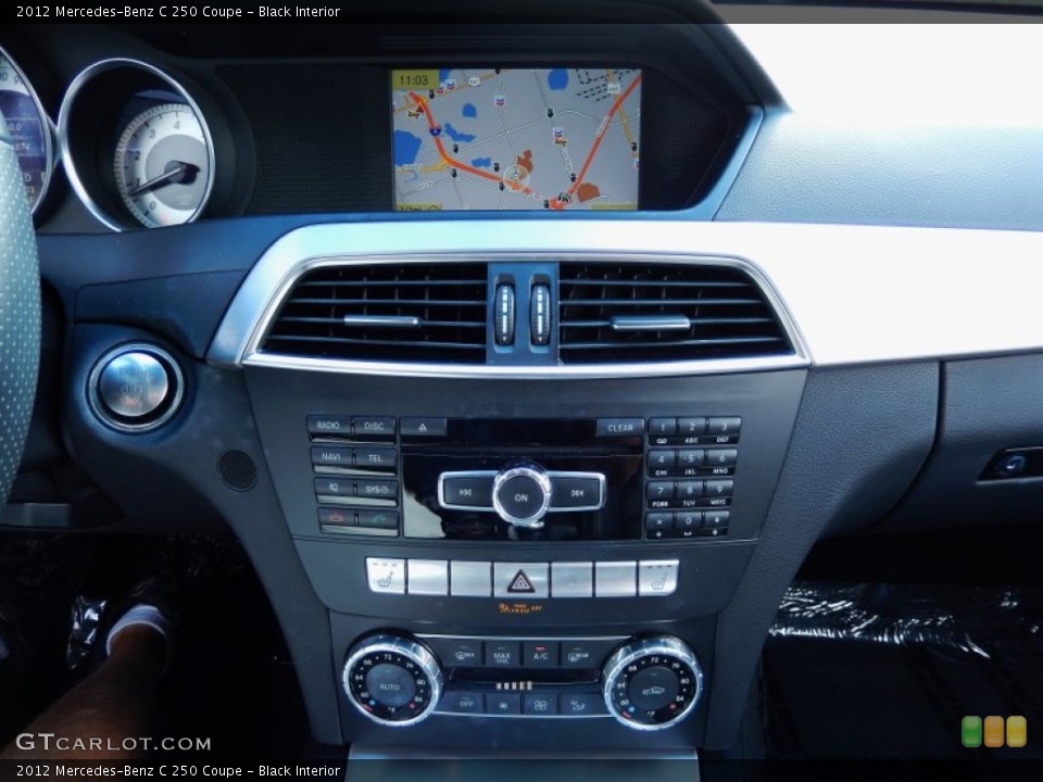 Black Interior Controls for the 2012 Mercedes-Benz C 250 Coupe #86628852