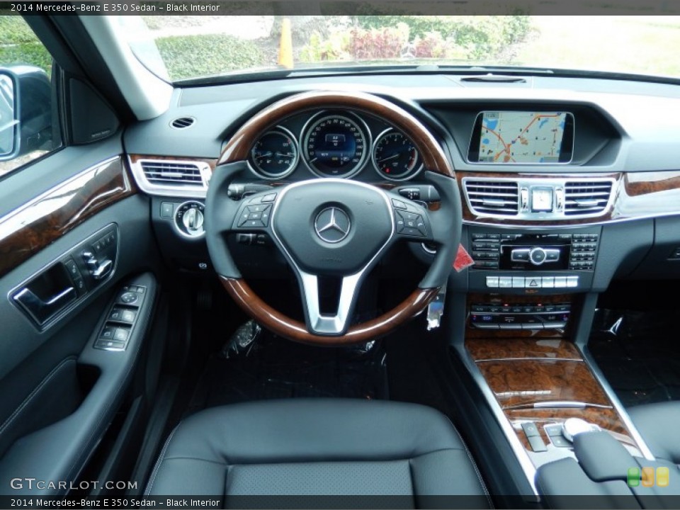 Black Interior Dashboard for the 2014 Mercedes-Benz E 350 Sedan #86630530