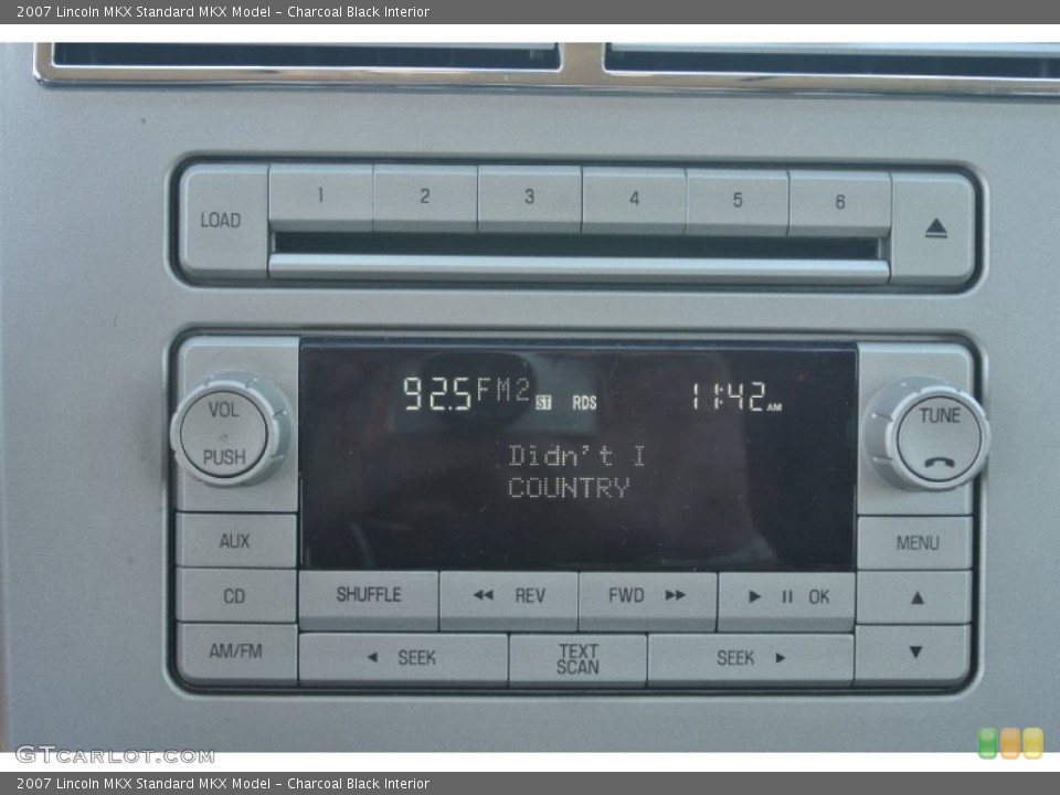 Charcoal Black Interior Audio System for the 2007 Lincoln MKX  #86631049