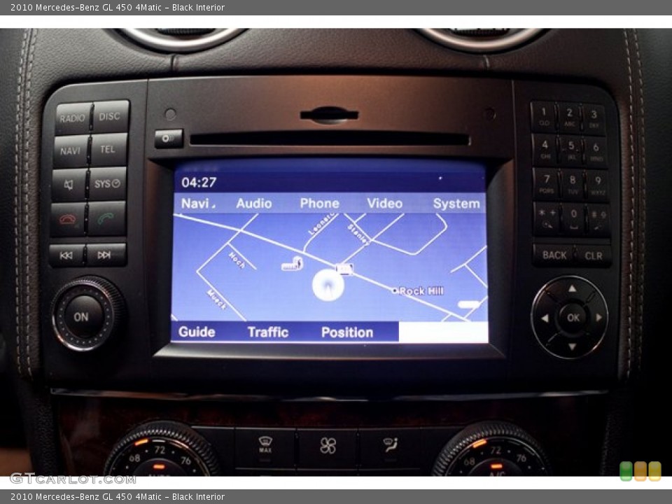 Black Interior Navigation for the 2010 Mercedes-Benz GL 450 4Matic #86631556