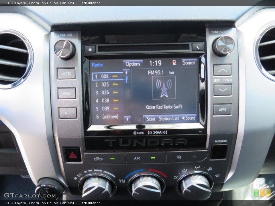 Black Interior Controls for the 2014 Toyota Tundra TSS Double Cab 4x4 #86632096