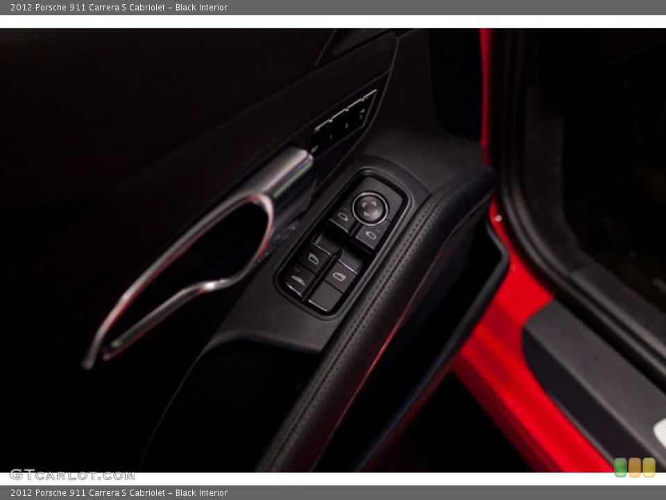 Black Interior Controls for the 2012 Porsche 911 Carrera S Cabriolet #86632612