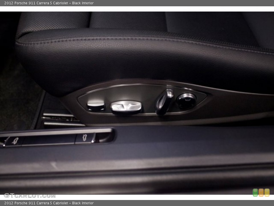 Black Interior Controls for the 2012 Porsche 911 Carrera S Cabriolet #86632651