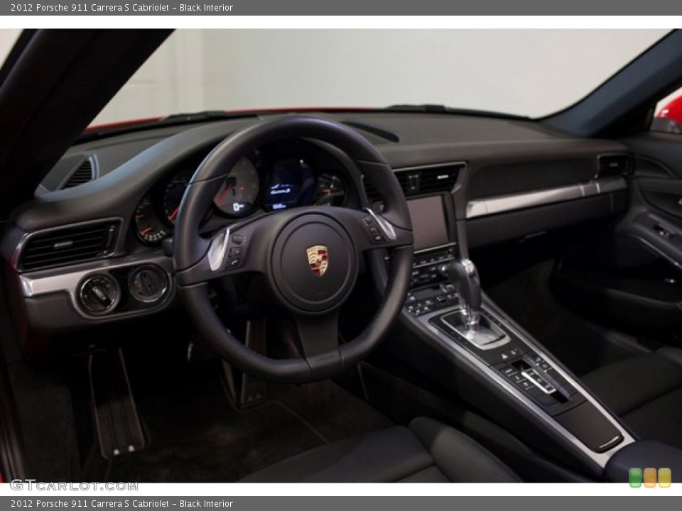 Black Interior Dashboard for the 2012 Porsche 911 Carrera S Cabriolet #86632802