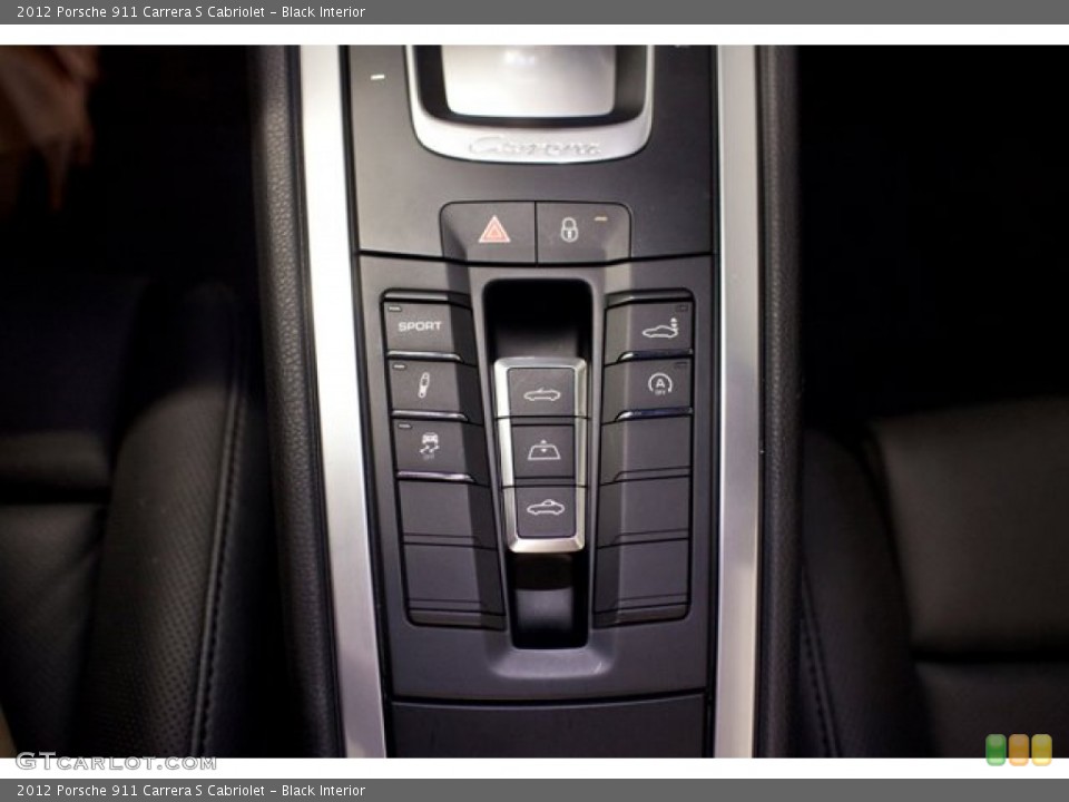 Black Interior Controls for the 2012 Porsche 911 Carrera S Cabriolet #86633113