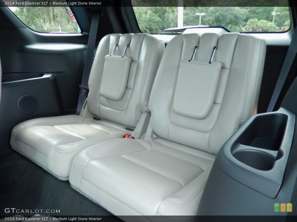 Medium Light Stone Interior Rear Seat for the 2014 Ford Explorer XLT #86634913