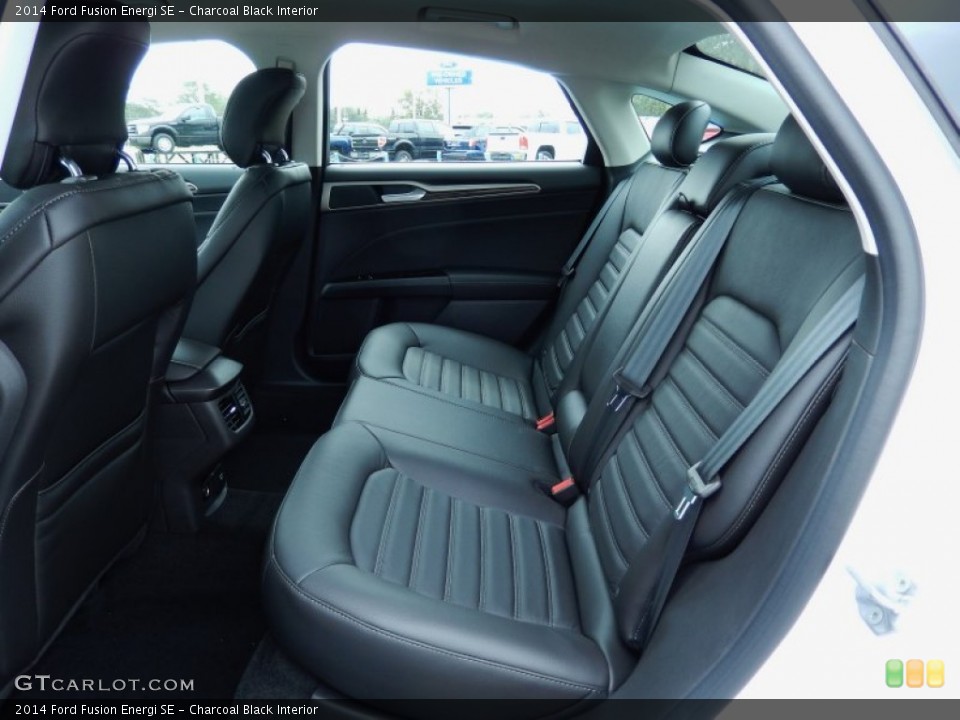 Charcoal Black Interior Rear Seat for the 2014 Ford Fusion Energi SE #86635564