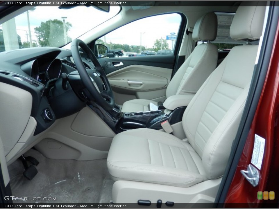 Medium Light Stone Interior Prime Interior for the 2014 Ford Escape Titanium 1.6L EcoBoost #86635852