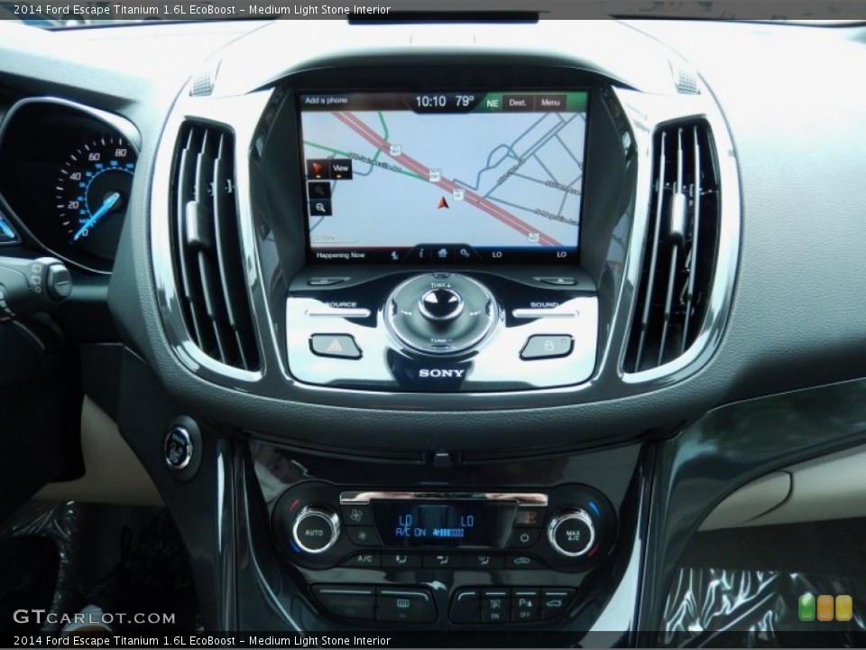 Medium Light Stone Interior Controls for the 2014 Ford Escape Titanium 1.6L EcoBoost #86635954