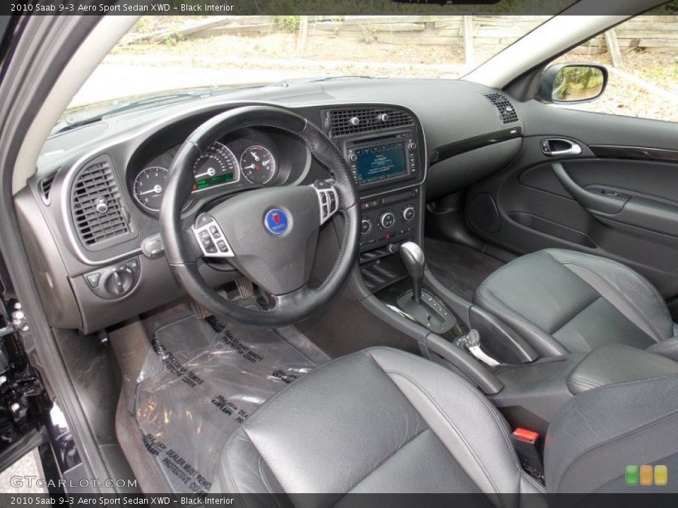 Black Interior Prime Interior for the 2010 Saab 9-3 Aero Sport Sedan XWD #86636599