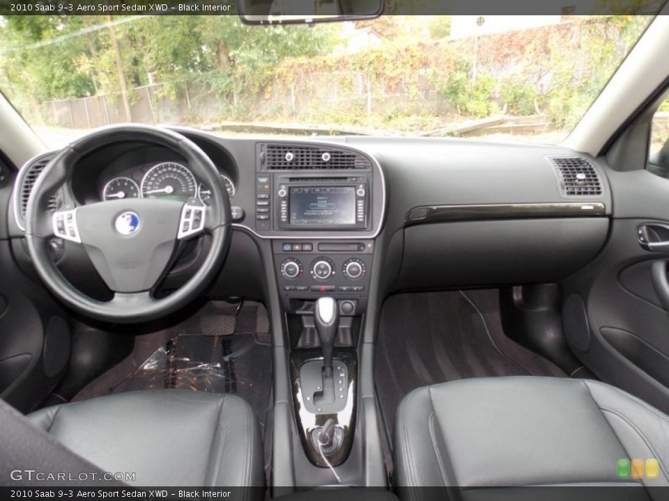 Black Interior Dashboard for the 2010 Saab 9-3 Aero Sport Sedan XWD #86636632