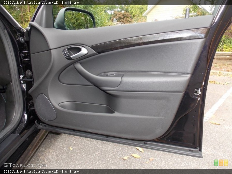 Black Interior Door Panel for the 2010 Saab 9-3 Aero Sport Sedan XWD #86636746