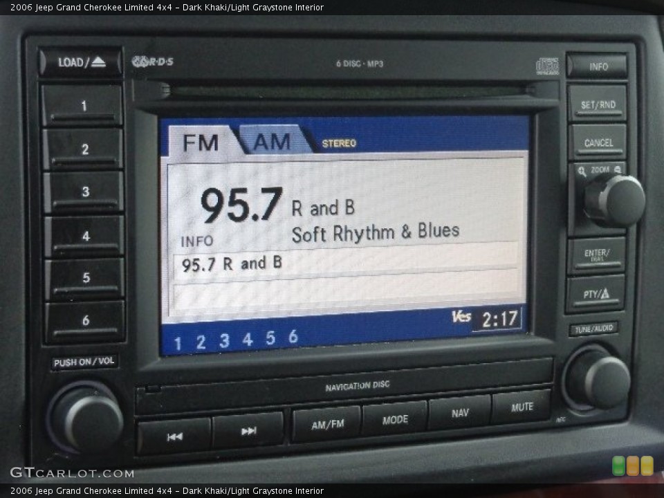 Dark Khaki/Light Graystone Interior Audio System for the 2006 Jeep Grand Cherokee Limited 4x4 #86636758