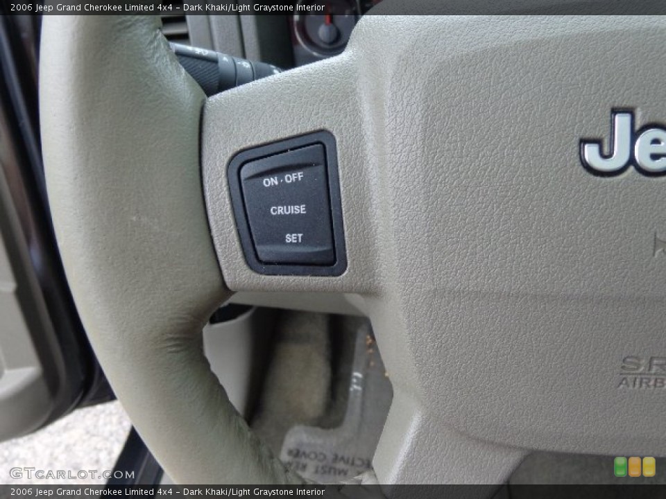 Dark Khaki/Light Graystone Interior Controls for the 2006 Jeep Grand Cherokee Limited 4x4 #86636881