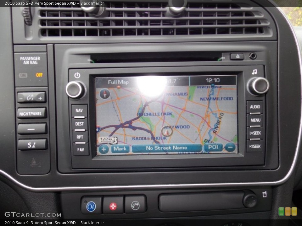Black Interior Navigation for the 2010 Saab 9-3 Aero Sport Sedan XWD #86637153