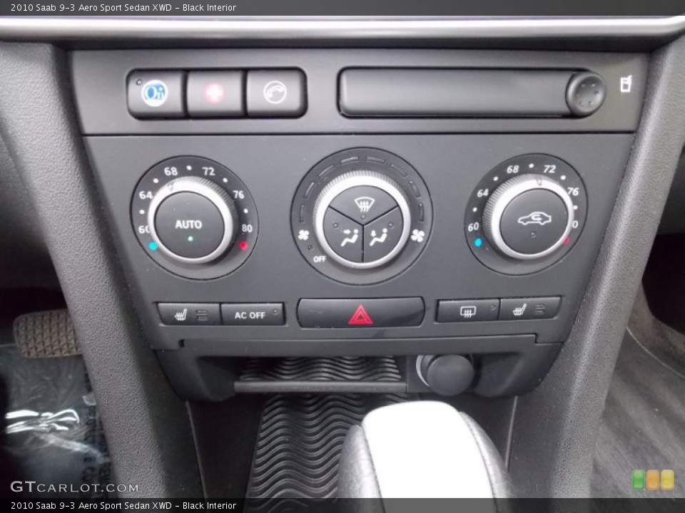 Black Interior Controls for the 2010 Saab 9-3 Aero Sport Sedan XWD #86637175