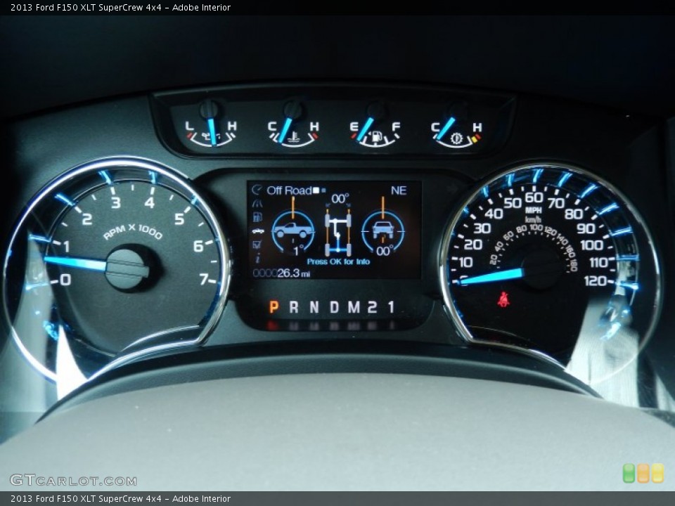 Adobe Interior Gauges for the 2013 Ford F150 XLT SuperCrew 4x4 #86637187