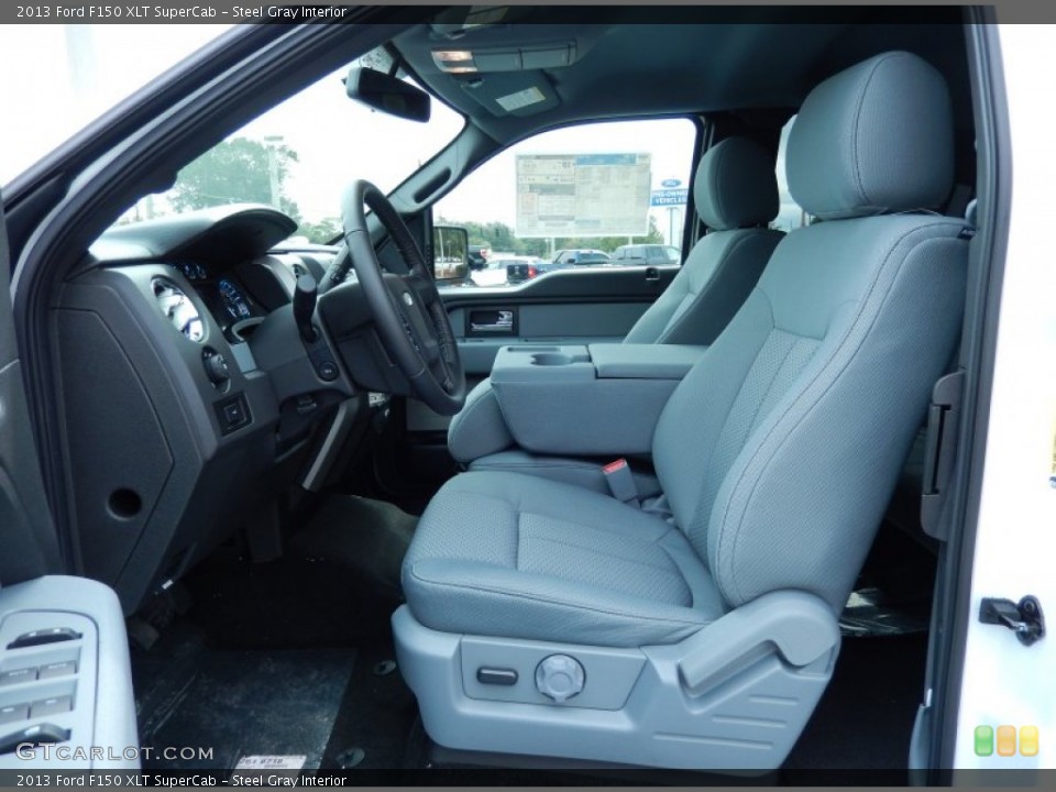 Steel Gray Interior Photo for the 2013 Ford F150 XLT SuperCab #86638432