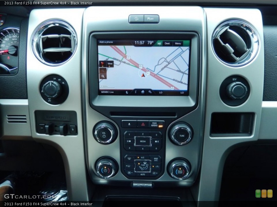 Black Interior Navigation for the 2013 Ford F150 FX4 SuperCrew 4x4 #86638894