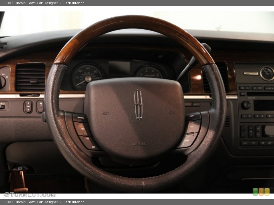 Black Interior Steering Wheel for the 2007 Lincoln Town Car Designer #86641849